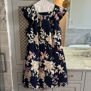 1901 floral cocktail/day party dress